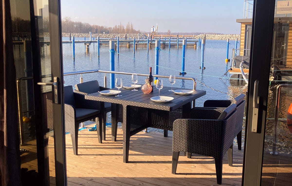 Hausboot Übernachtung mit Sauna Barth