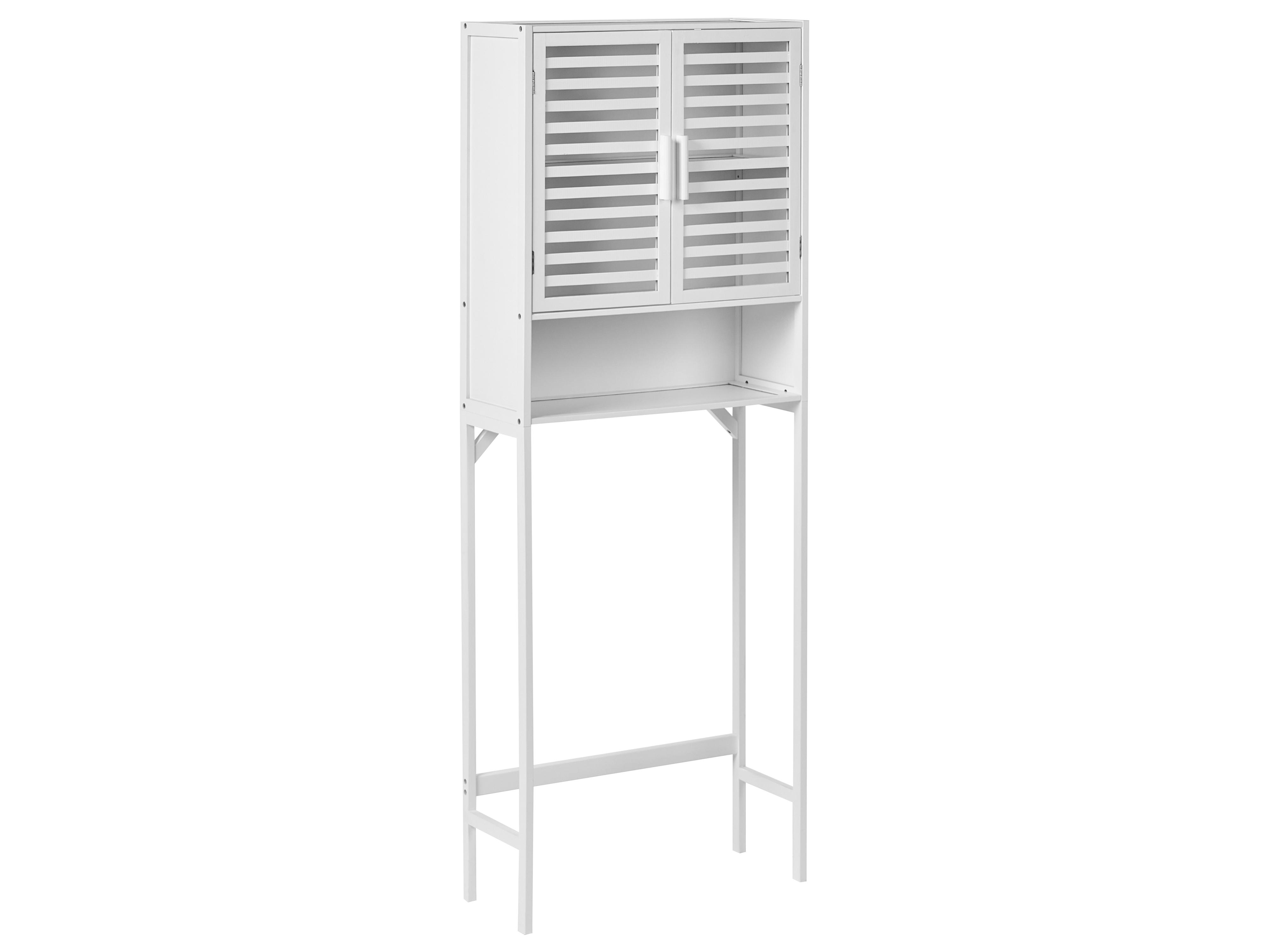 Badkamermeubel OKARCHE Bamboehout 63 cm Wit