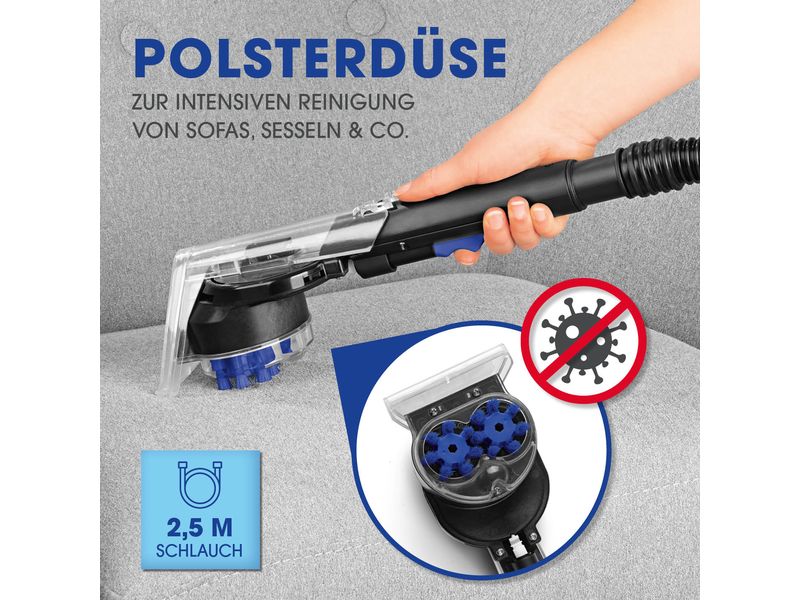 CLEANmaxx Teppichreiniger Pro  Schwarz/Blau Teppich- und Bodenreiniger