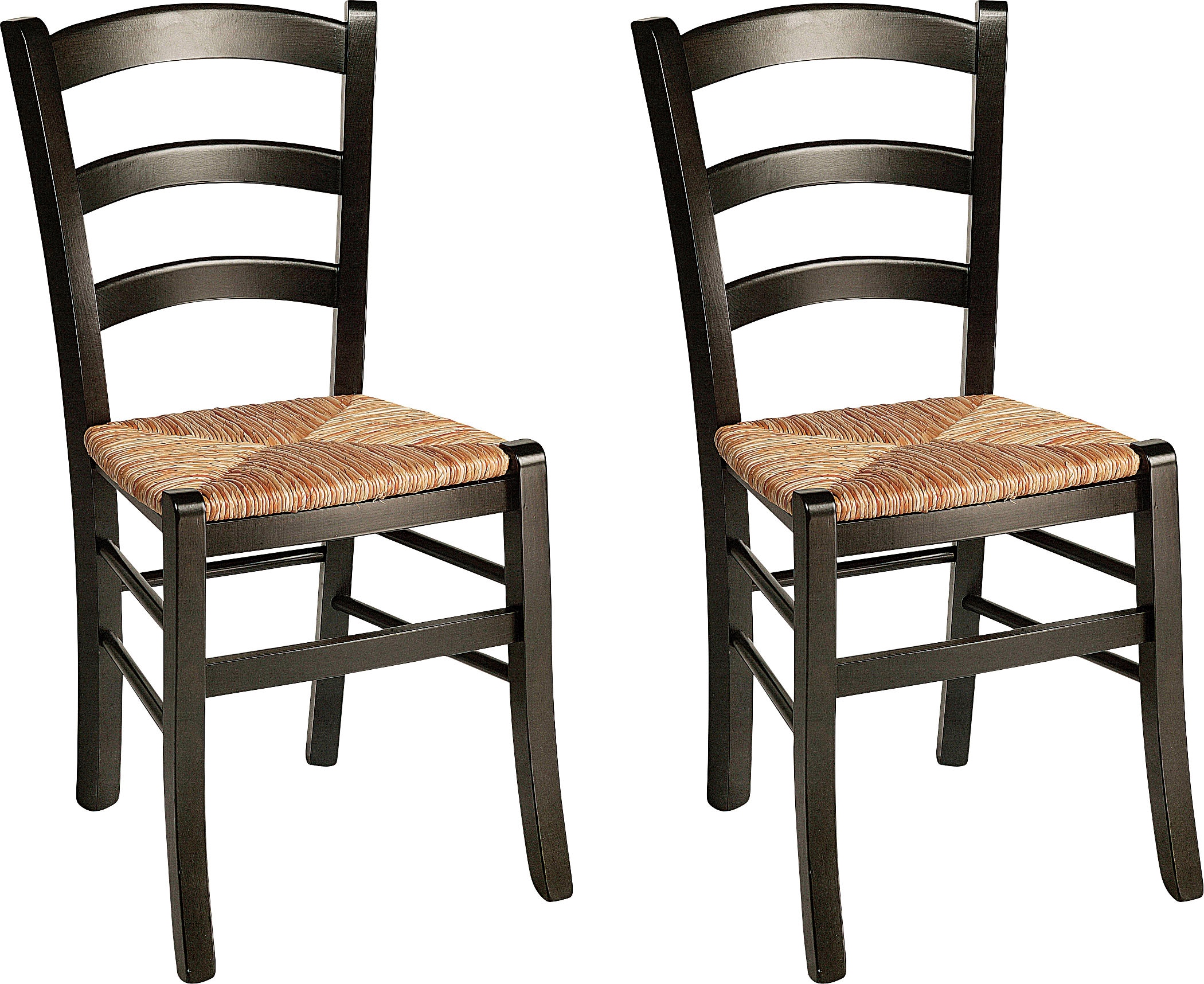 Home affaire Esszimmerstuhl »Super Paesana« (Set) 2 Stk.aus Massivholz Buche mit Sitz aus Grasgeflecht