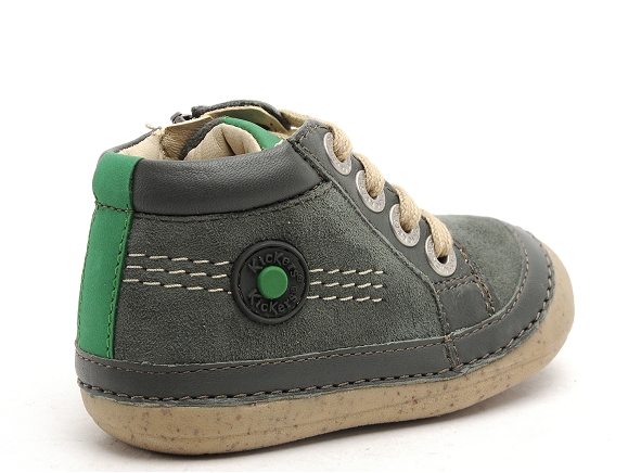 Kickers boots bottine bebe sonistreet garcon kaki