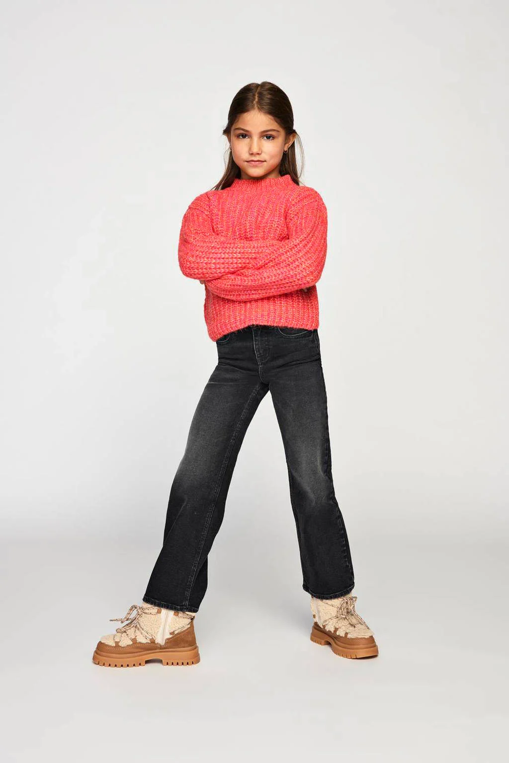 ONLY wide leg jeans KOGJUICY LIFE washed black