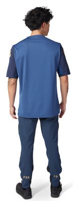 Maillot Manches Courtes Fox Defend Taunt Bleu