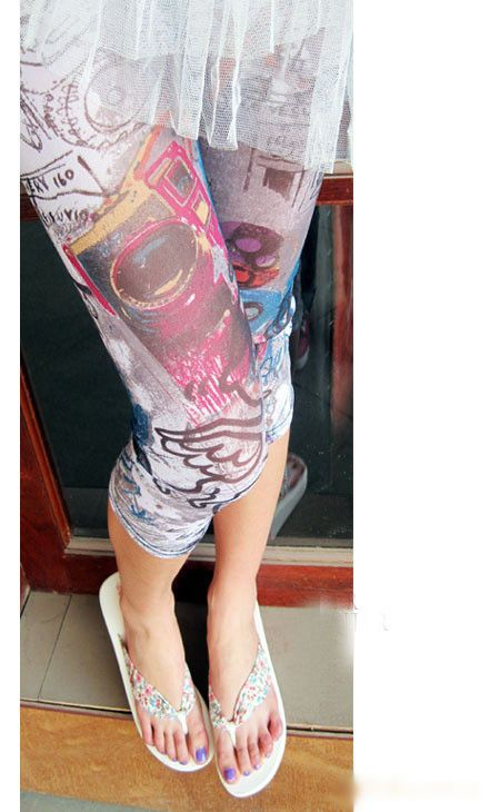 Loville - Capri-legging met print