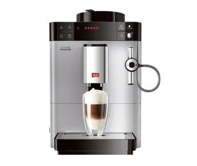 Melitta CAFFEO Passione F54/0-100 - Automatisk kaffemaskine med mælkeskummer - 15 bar - rustfrit stål