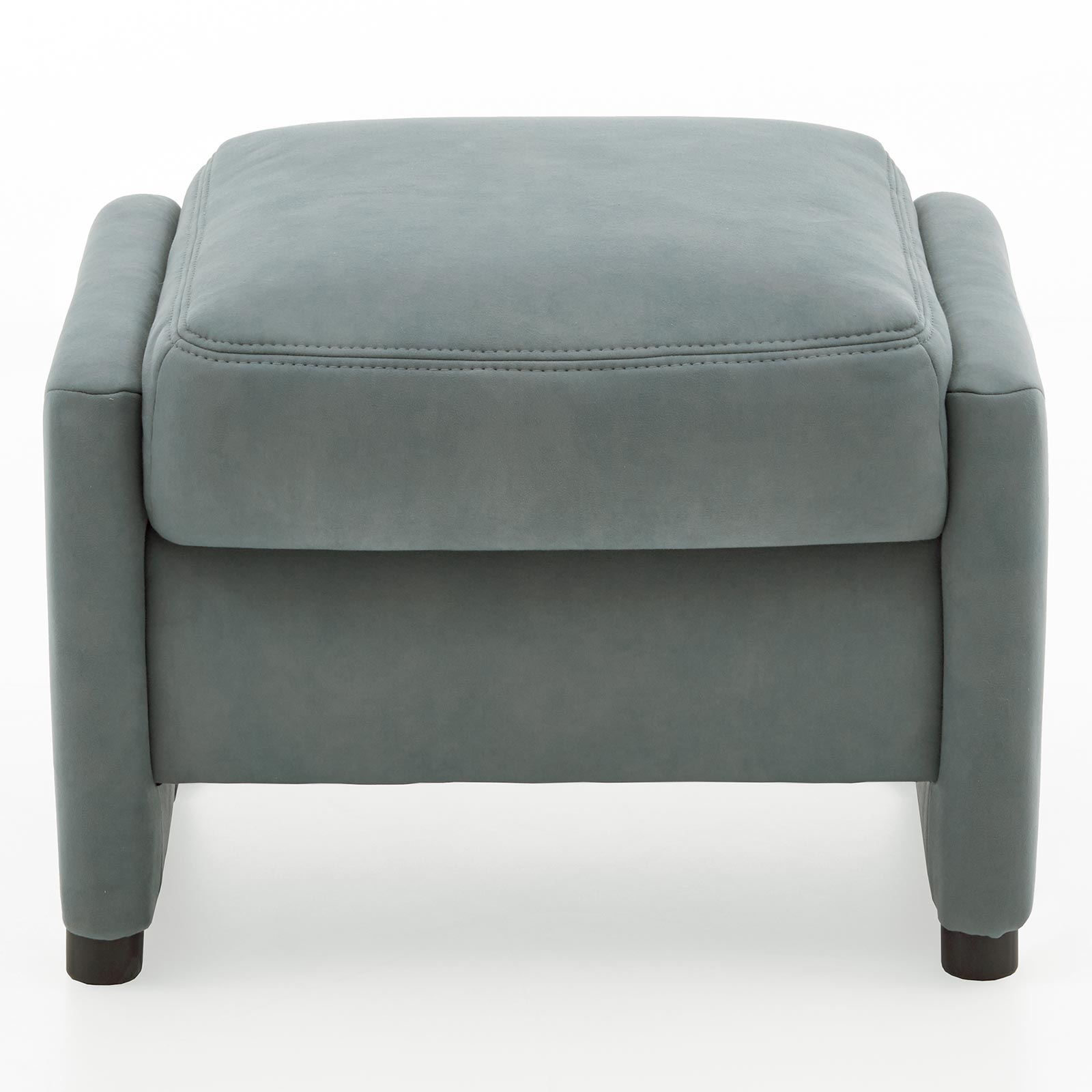 Relaxhocker - grau-blau - Microfaser - verstellbar