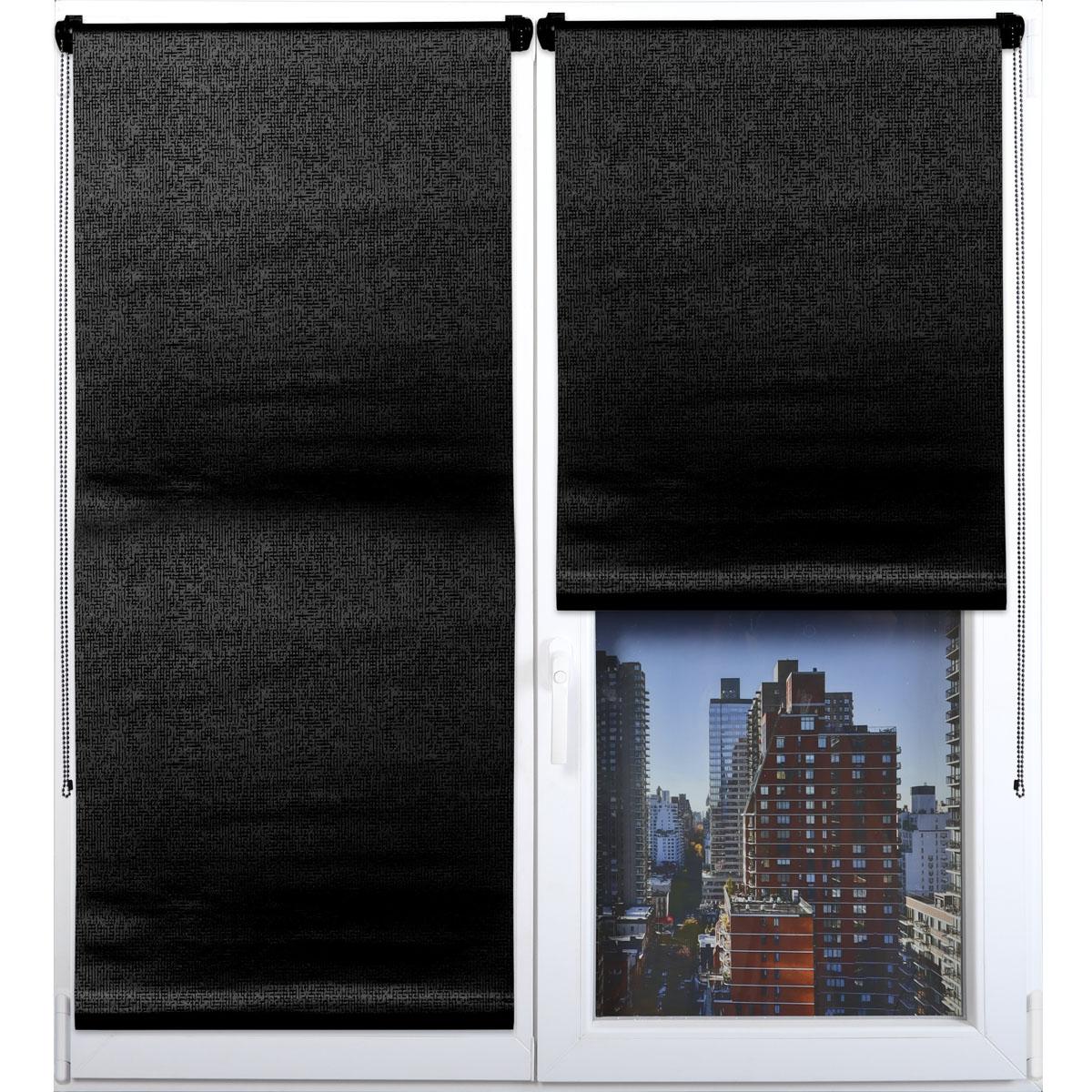 STORE ENROULEUR OCCULTANT TEXTURE 150X180CM NOIR