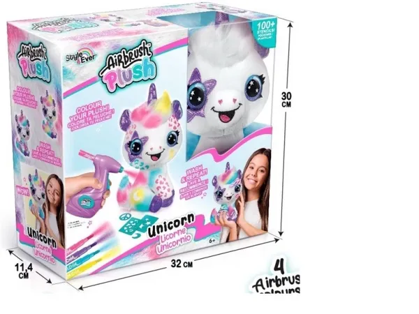 Airbrush Plush Enhjørning