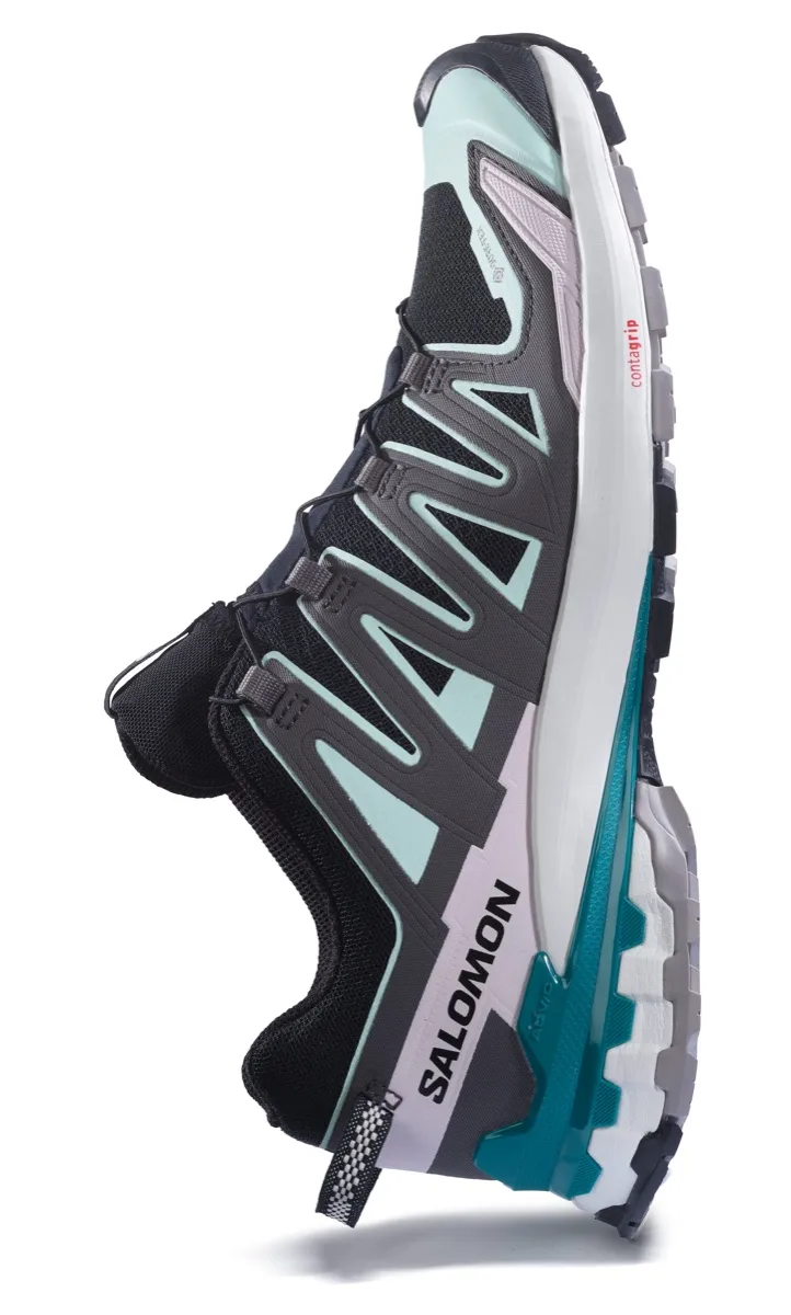 Salomon Women's XA Pro 3D V9 GORE-TEX Black/Bleached Aqua/Harbor Blue
