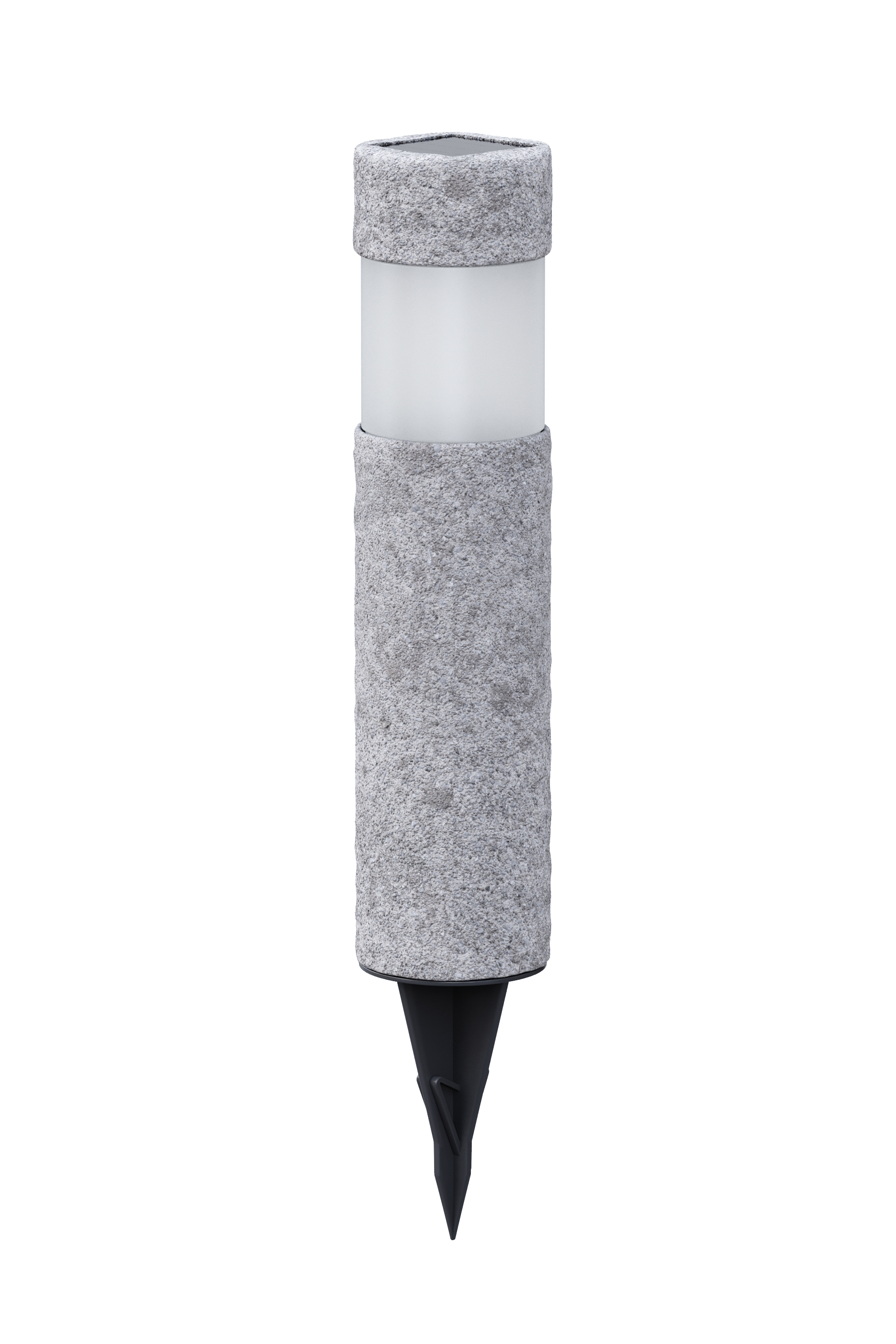 LED Solarlampe Steinoptik 38 cm 4er Set