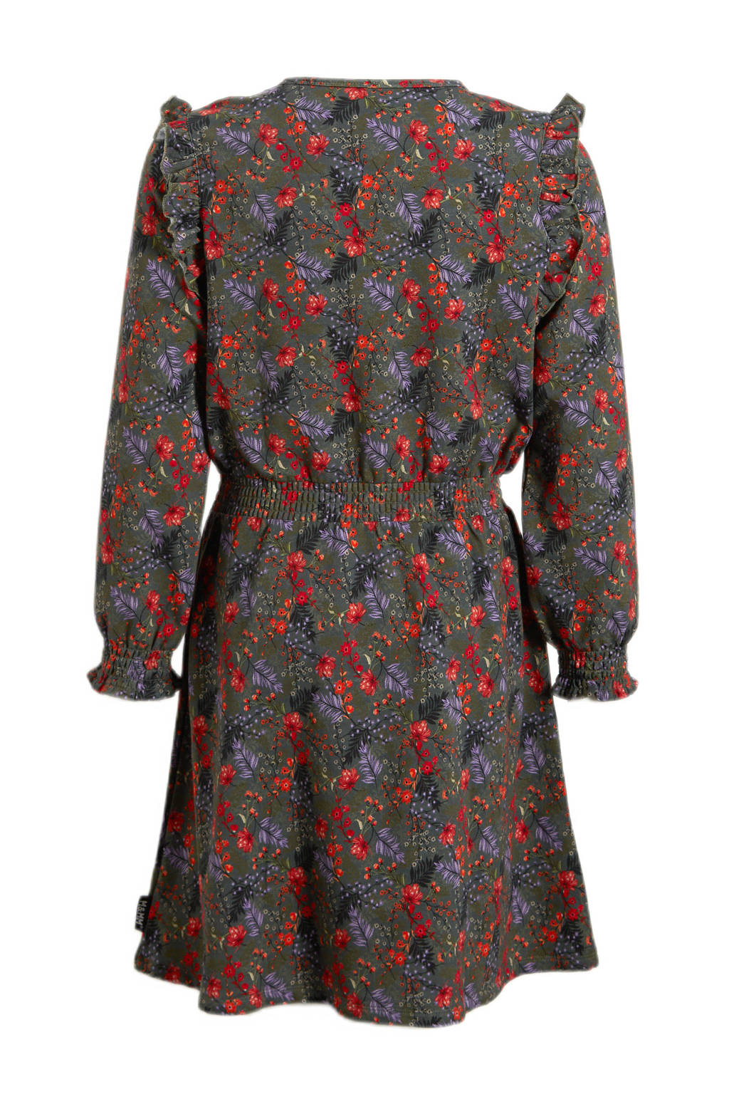 Me & My Monkey jurk Niene met all over print khaki