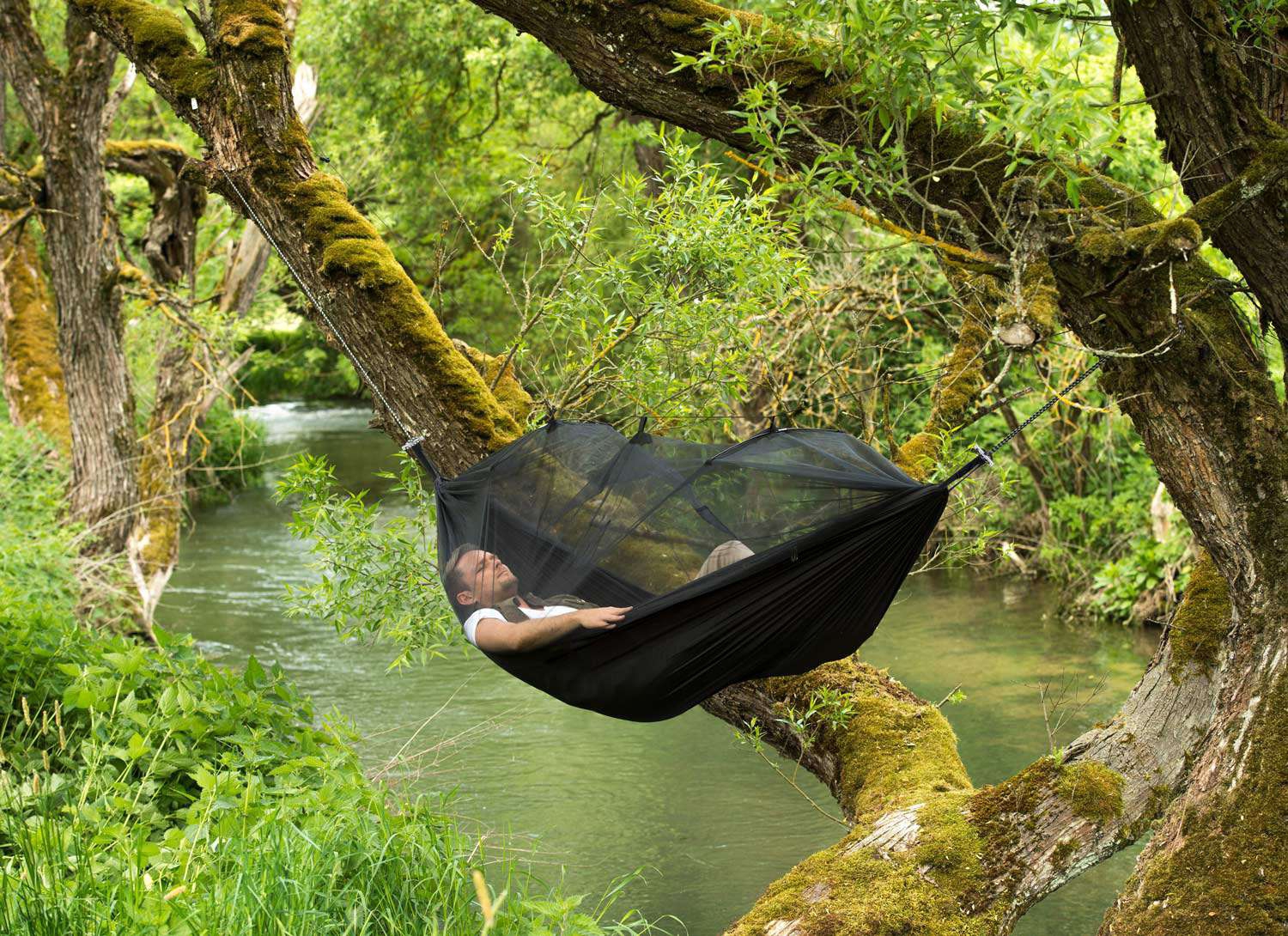 Amazonas Hängematte Moskito-Traveller Extreme schwarz