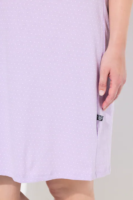 Longshirt, bedruckt, Rundhals, ärmellos, zartes lavendel