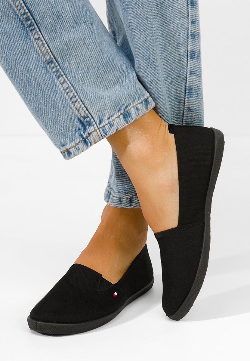 Espadrilles femme noires Jeanyne V3