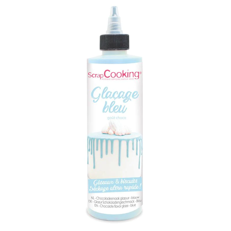 Glaçage goût chocolat 130 g - bleu Scrapcooking