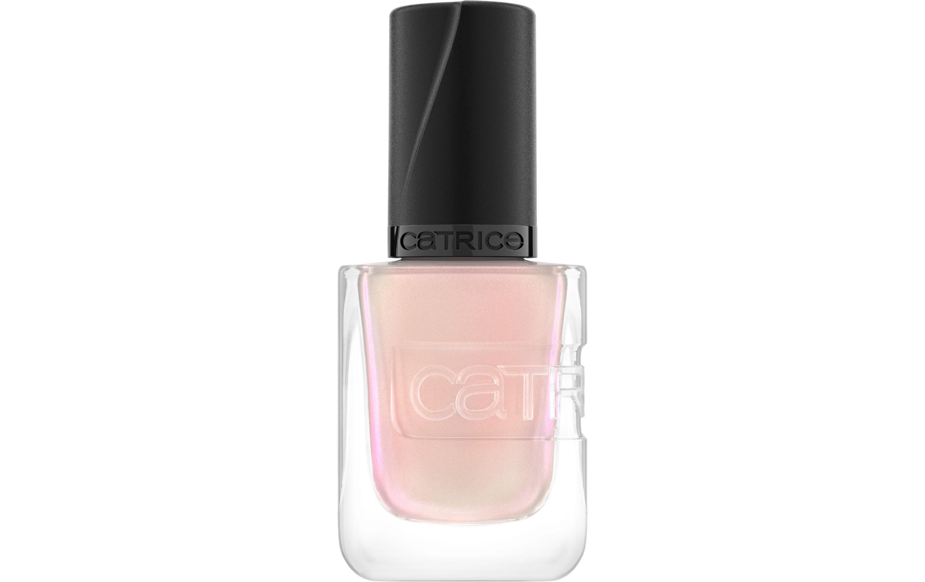 Nagellack Gel Affair 003 The Pearl Next DoorLanganhaltender Gel-Nagellack in einem schimmernden Nude-Ton mit Duo-Chrompartikeln in Rosa und Grün