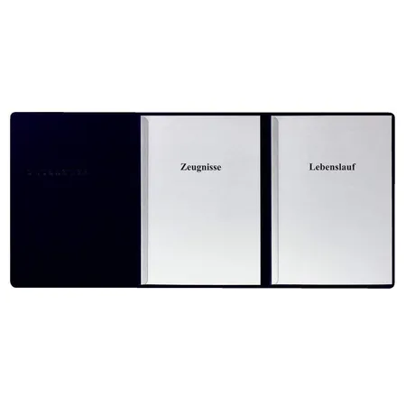 Herlitz Karton-Bewerbungsmappe A4 3tlg.schwarz
