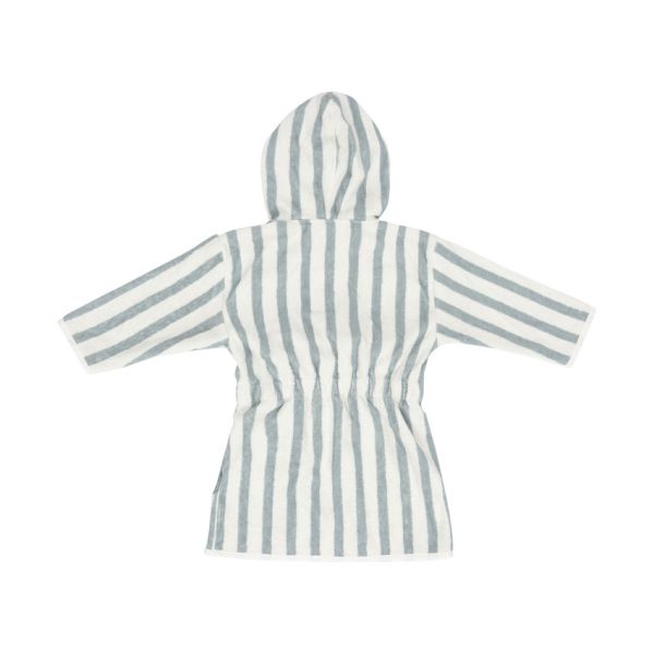 Jollein Badjas - Stripe Terry - Sea Green - Maat 1-2 jaar - GOTS