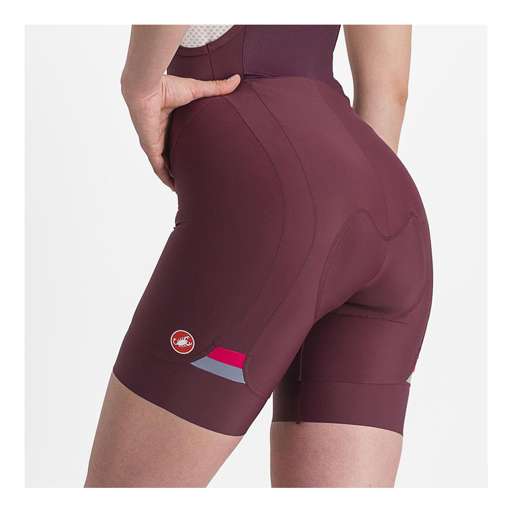 Castelli PRIMA - Cuissard Femme bordeaux/rouge persan