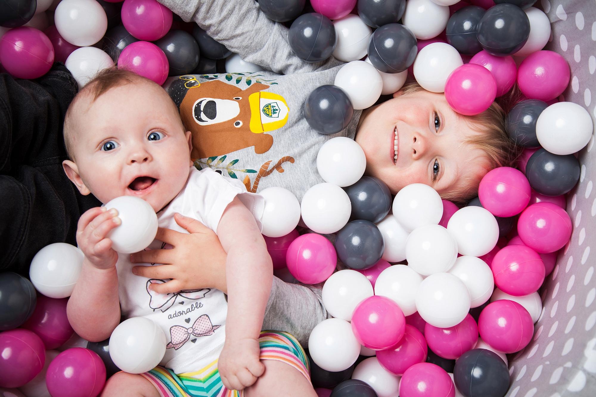 Knorrtoys® Bällebad-Bälle »100 Stück, creme/grey/rose« 100 Stück