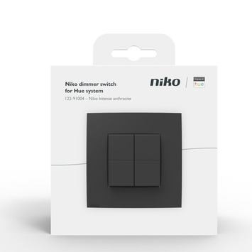 Niko Dimschakelaar Philips Hue Antraciet