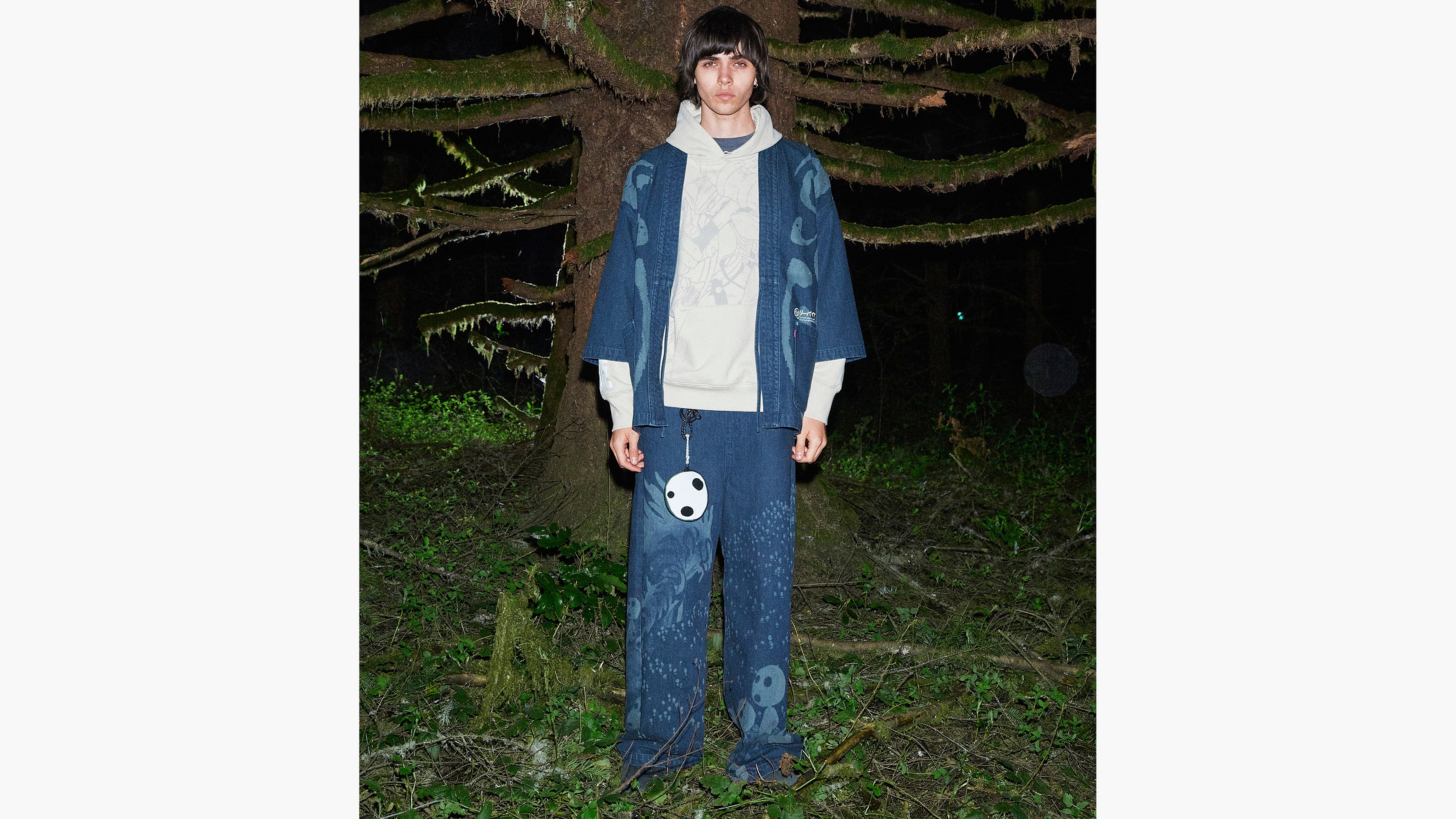 Veste kimono Levi's® X Princess Mononoke - Xghibli Forest Jacket - Bleu