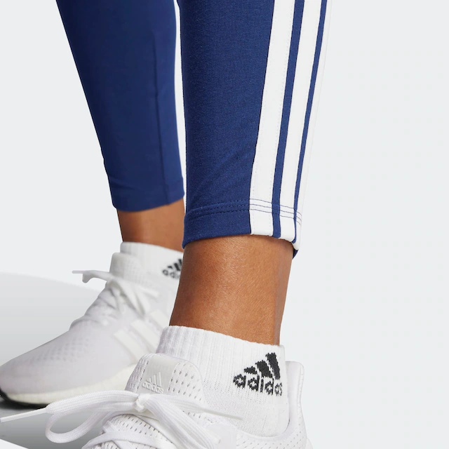 adidas Sportswear Trainingstights »ESSENTIALS 3-STREIFEN COTTON«  sportlicher Look mit 3-Streifen, aus Baumwolle und Elasthan