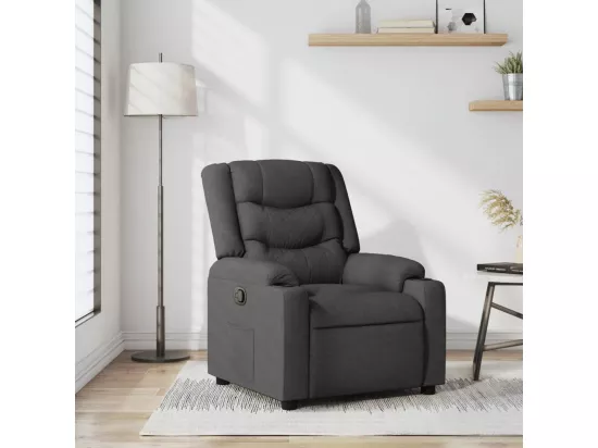 Fauteuil inclinable Gris foncé Tissu