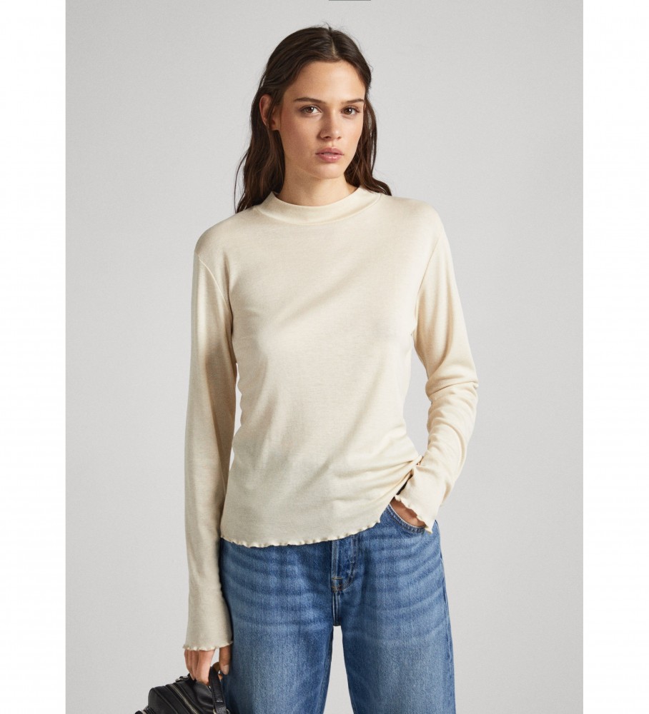 Camiseta bege Charlene da Pepe Jeans