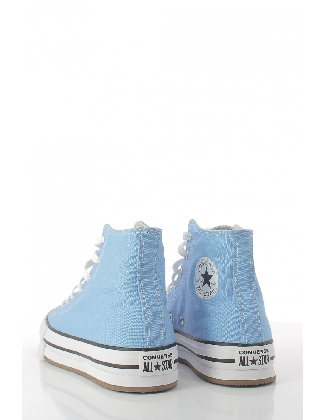 converse Sneakers montantes femme ctas eva lift hi lt. blue/white/black