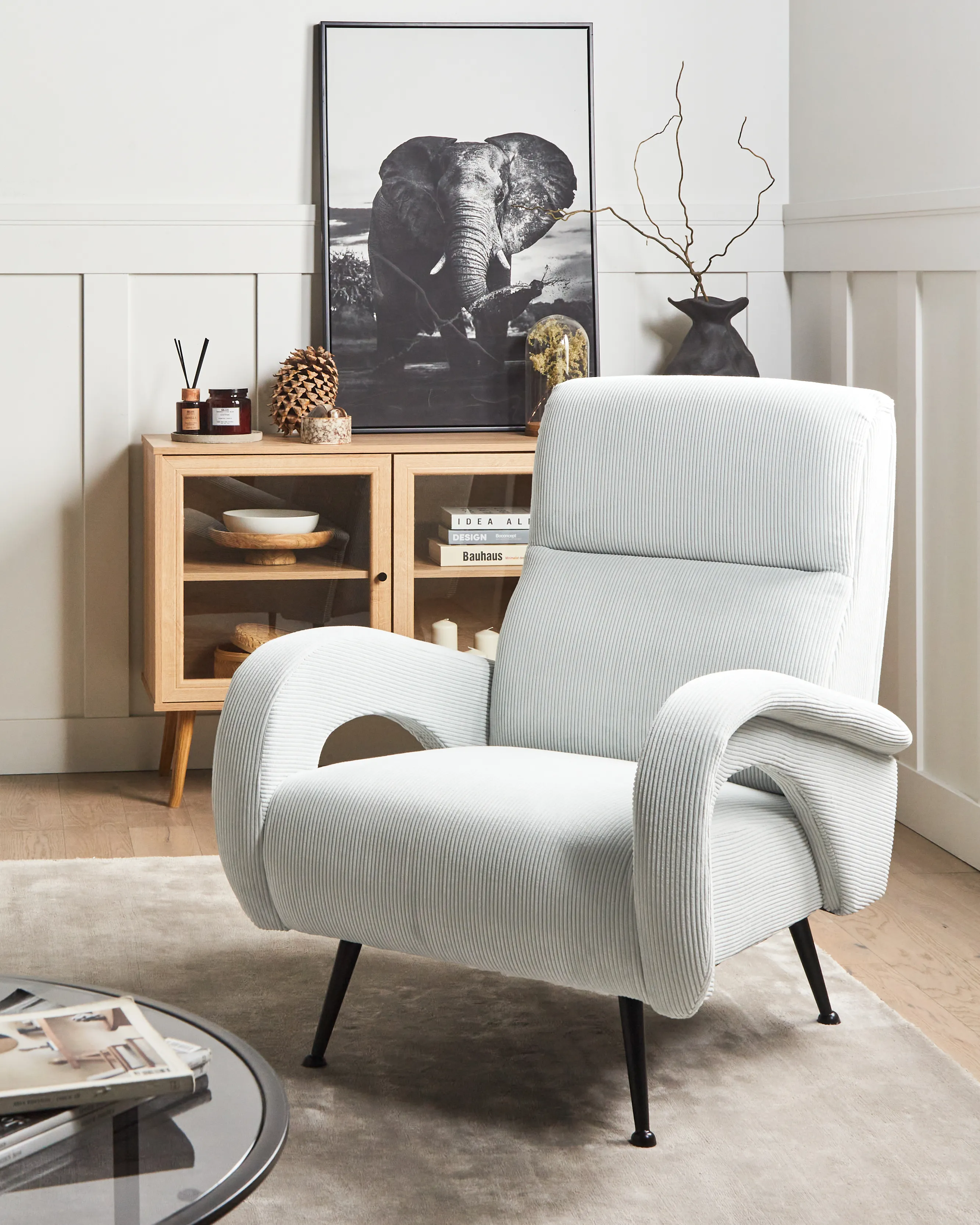 Fauteuil SVALOV Corduroy Mintgroen