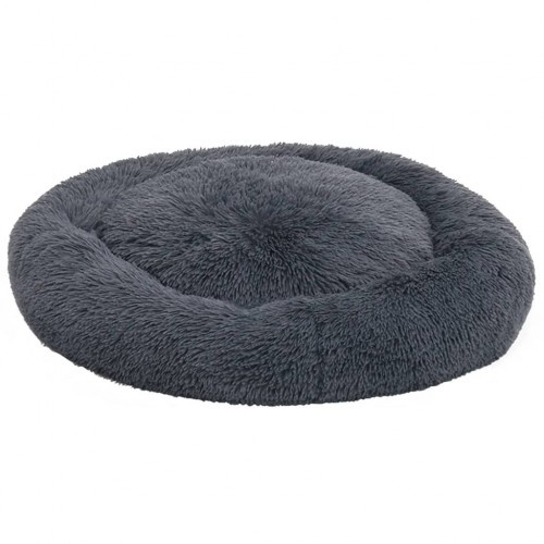 Almofada lavável para cães Vidaxl cinza escuro