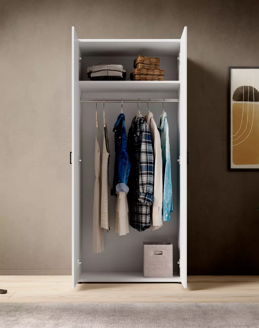 Kleiderschrank Barwite 80 x 190 cm