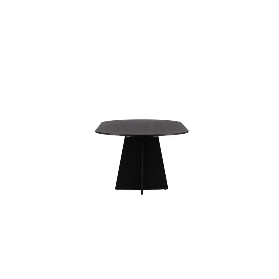 Eettafel Zwart Hout - 230x115x76cm - Bootcut