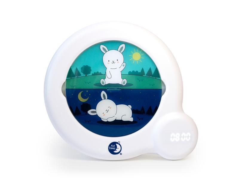 pabobo Wecker KidSleep Essentials Weiss Schlaftrainer mit Projektionen