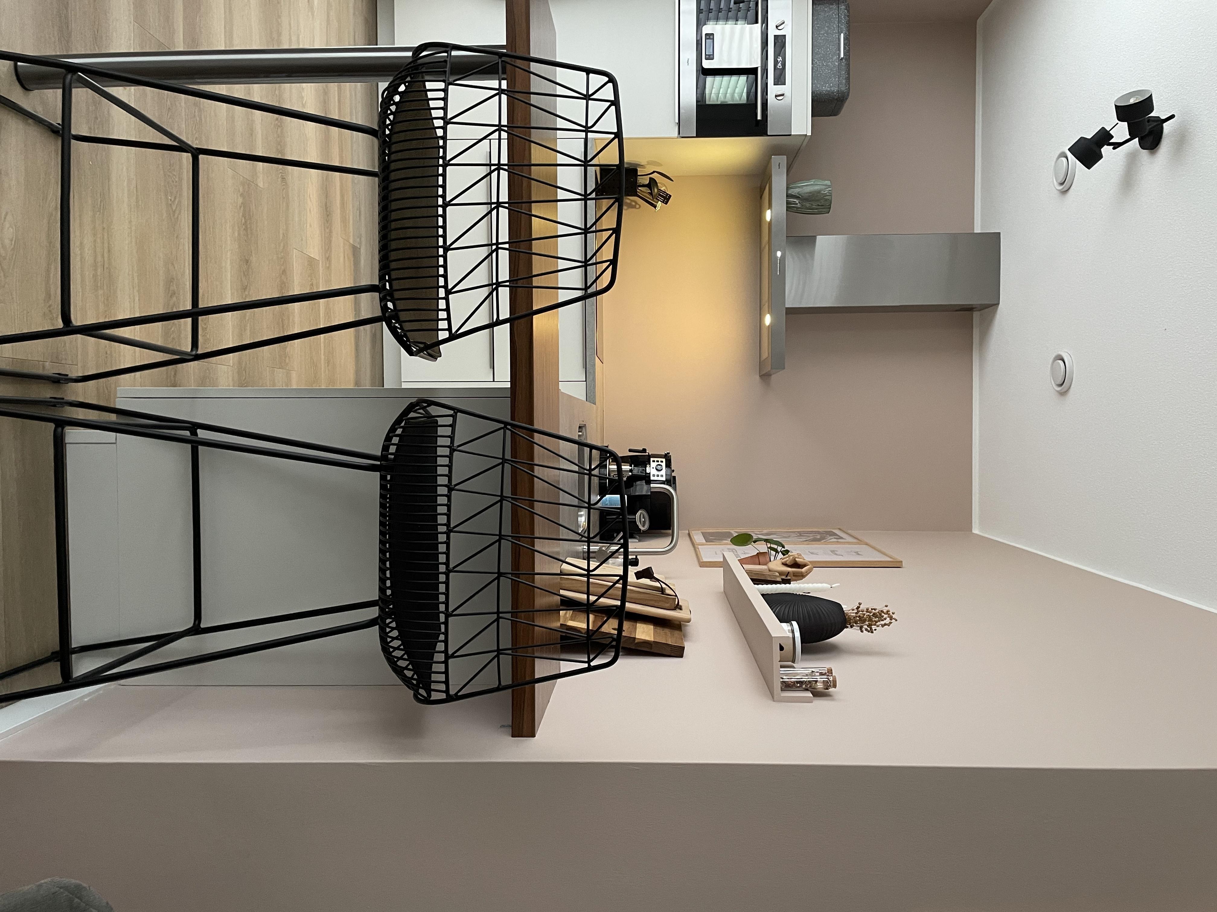 Set van 2 barstoelen PRESTON Metaal Zwart