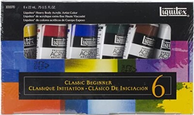 Liquitex - Akrylmaling Sæt - Heavy Body - 6X22 ML