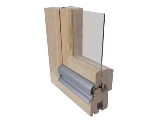 Tuinhuisraam, grenen, gegrond, 600x600 mm, DIN links