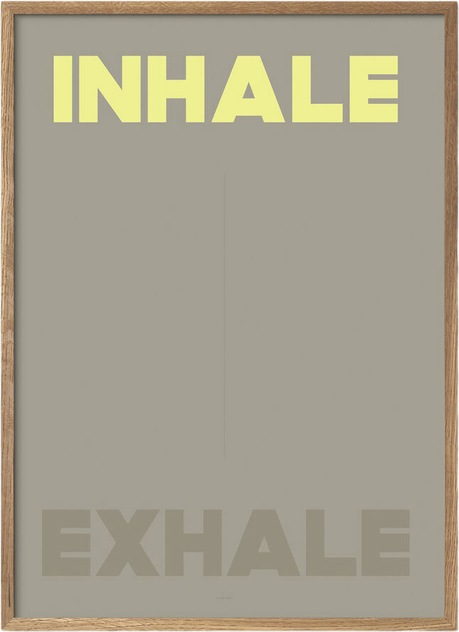 Poster & Frame A Love Story by Anne Mark Møller - Inhale Exhale Flerfarvet