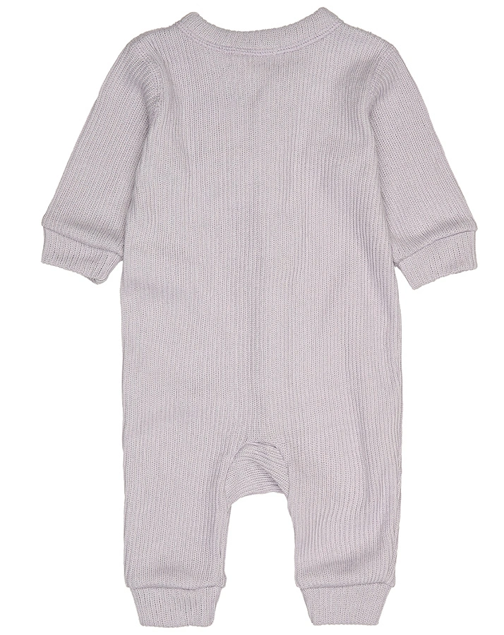 Strampler 604 HEAVY COTTON RIB ohne Fuß in flieder