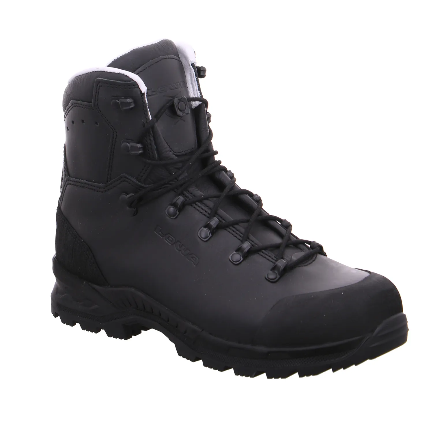 LOWA Trekkingschuhe Schwarz Leder