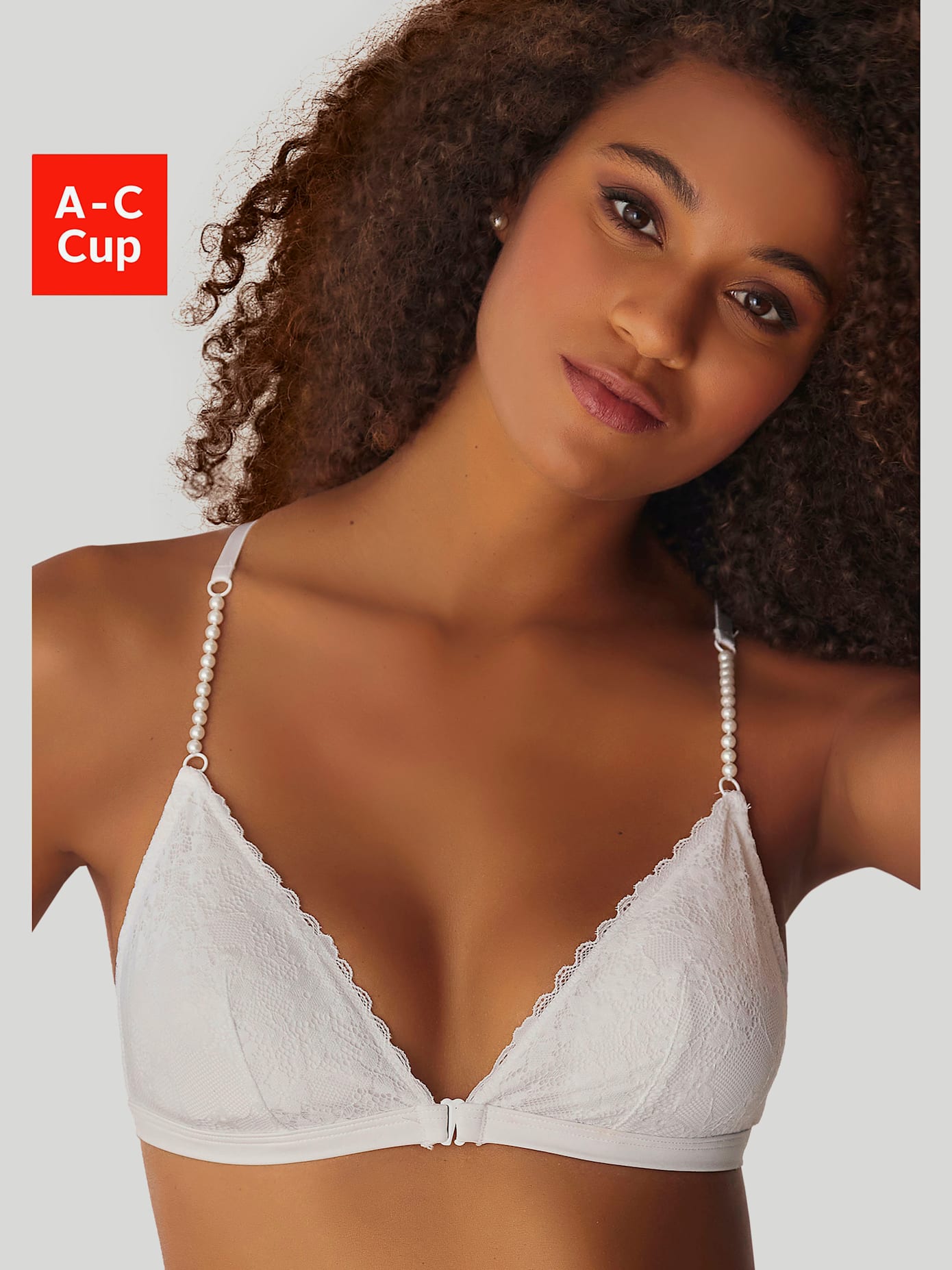 Soutien-gorge bralette extravagant avec bretelles en perles