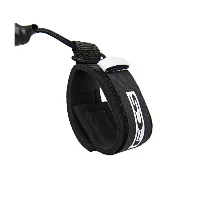 Leash FCS Bodyboard Classic Noir/blanc