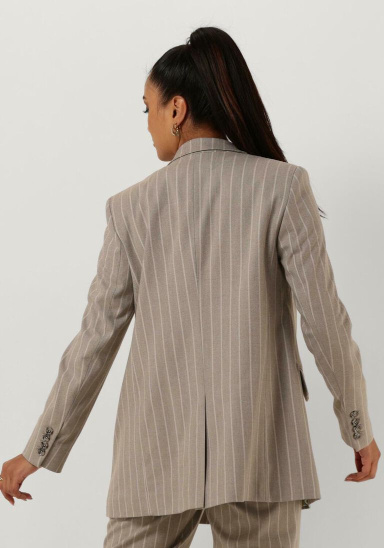 MOS MOSH beige mos mosh blazer milla stripe blazer