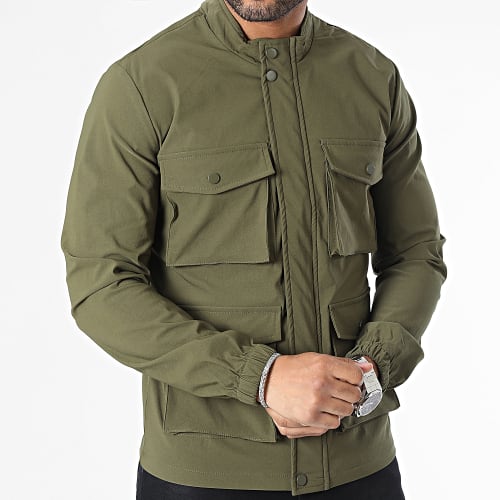 Veste Zippée Vert Kaki