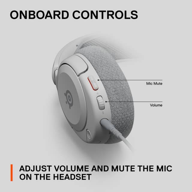 SteelSeries Arctis Nova 1 gaming headset (hvid)