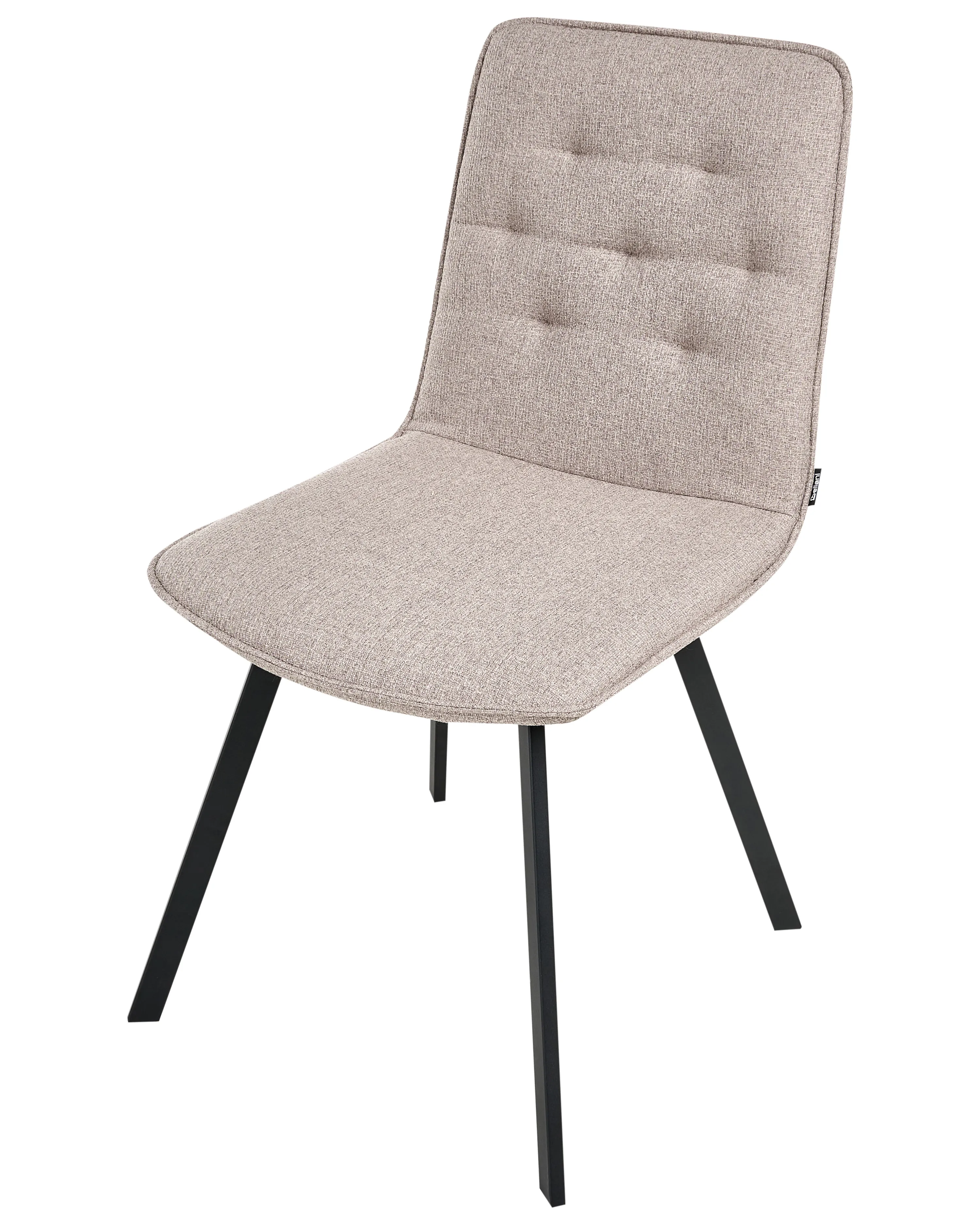 Set van 2 eetkamerstoelen CARVER Stof Lichtbruin