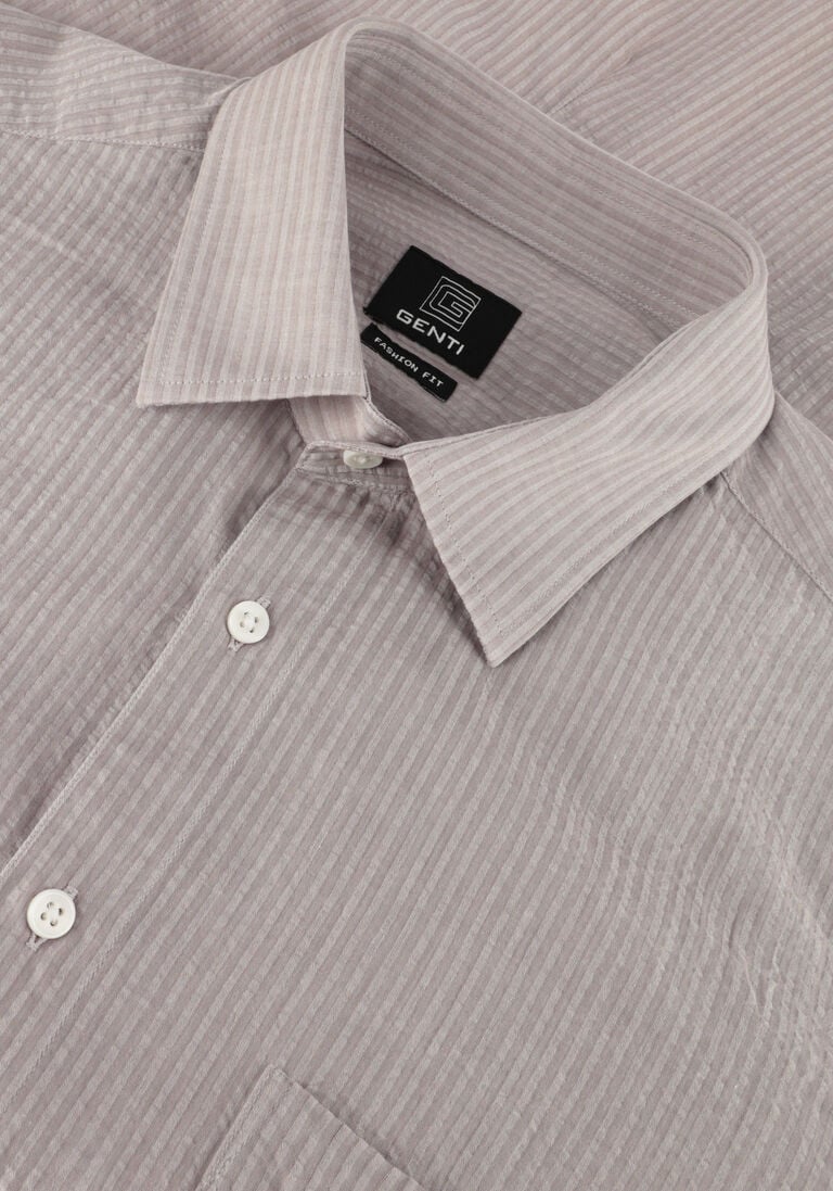 GENTI beige genti casual overhemd s9274-1580