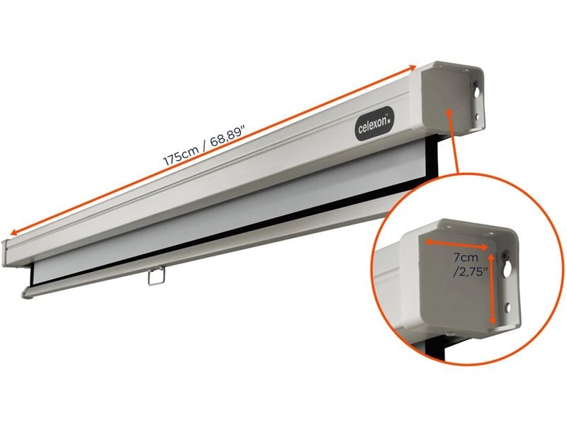 Celexon Rollo-Leinwand Pro 160x160cm 1:1 Leinwand Rollo Professional 160 x 160 cm