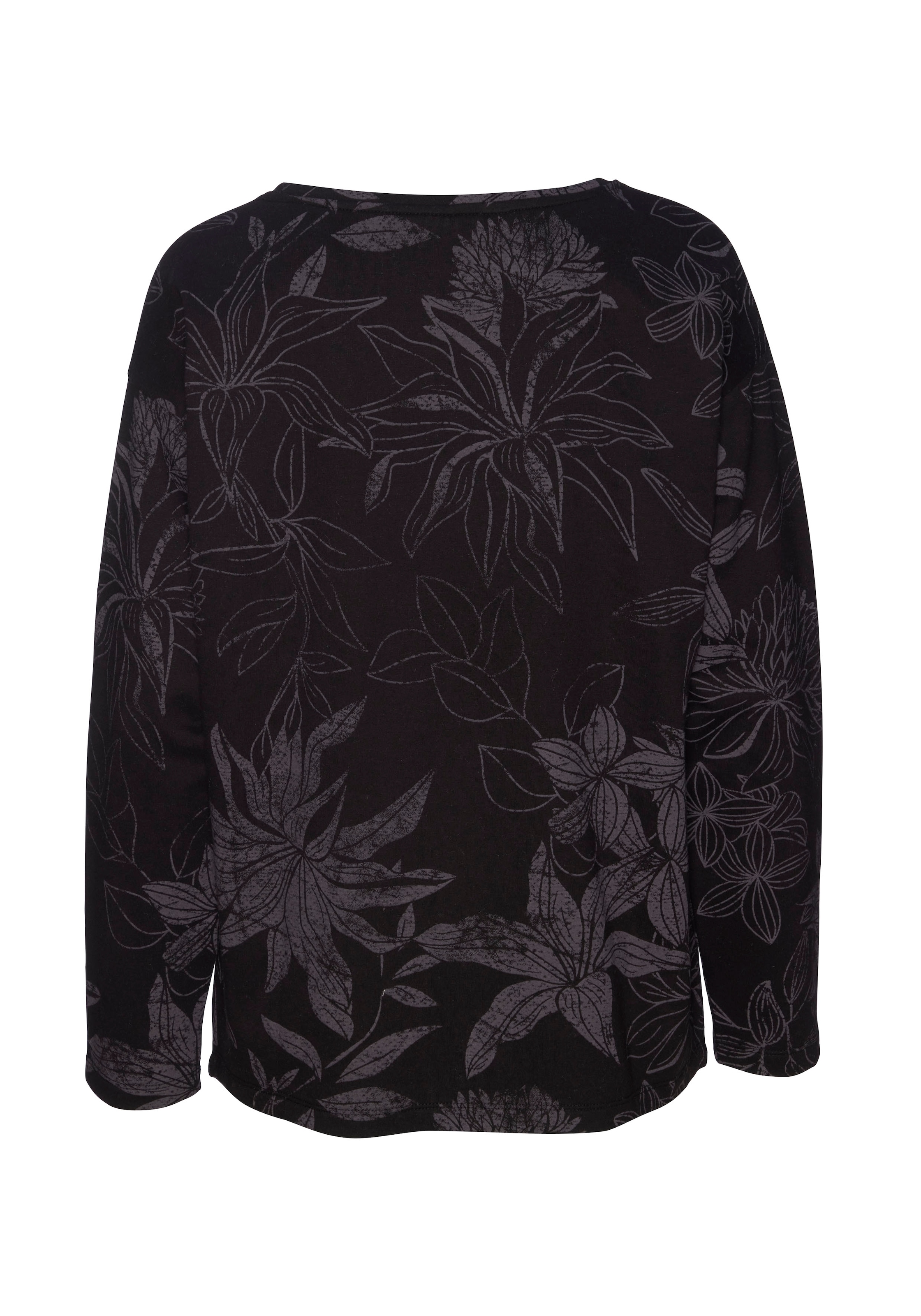 LASCANA Sweatshirt , mit floralem Alloverdruck, Loungewear